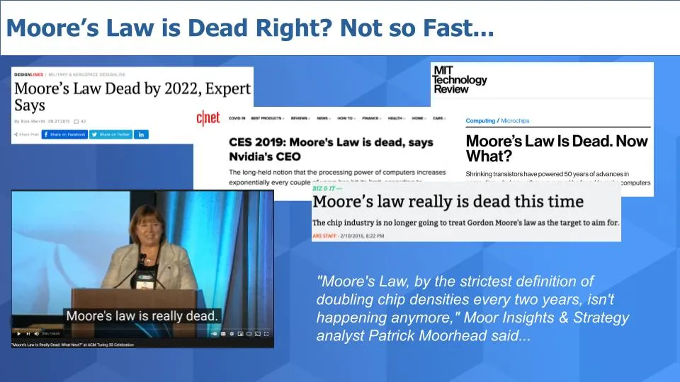 A lei de moore está morat